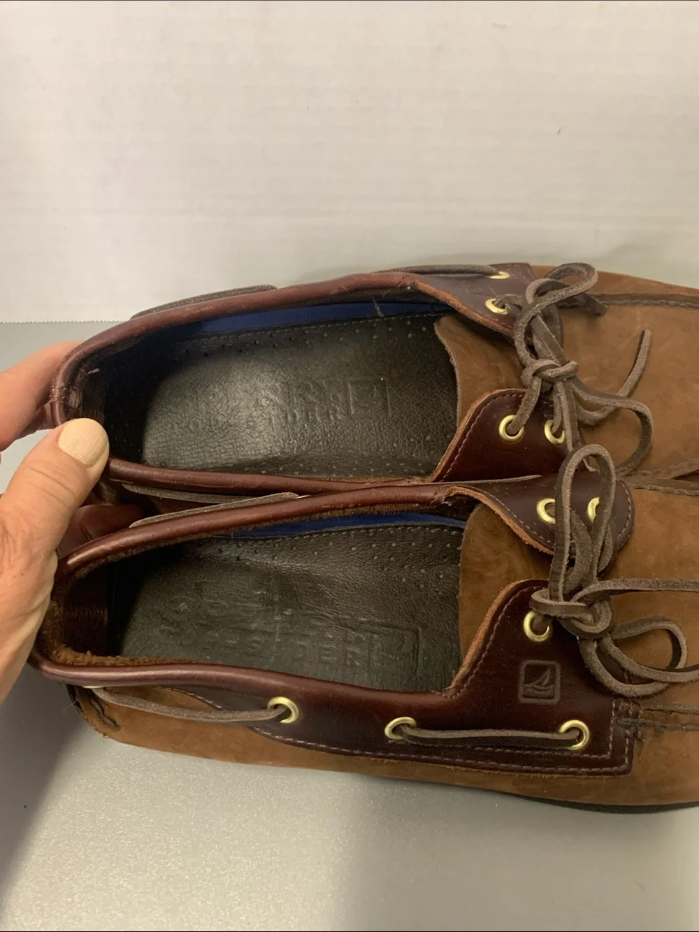 Sperry Size 12 Authentic Original Top Sider Suede Boat Shoes